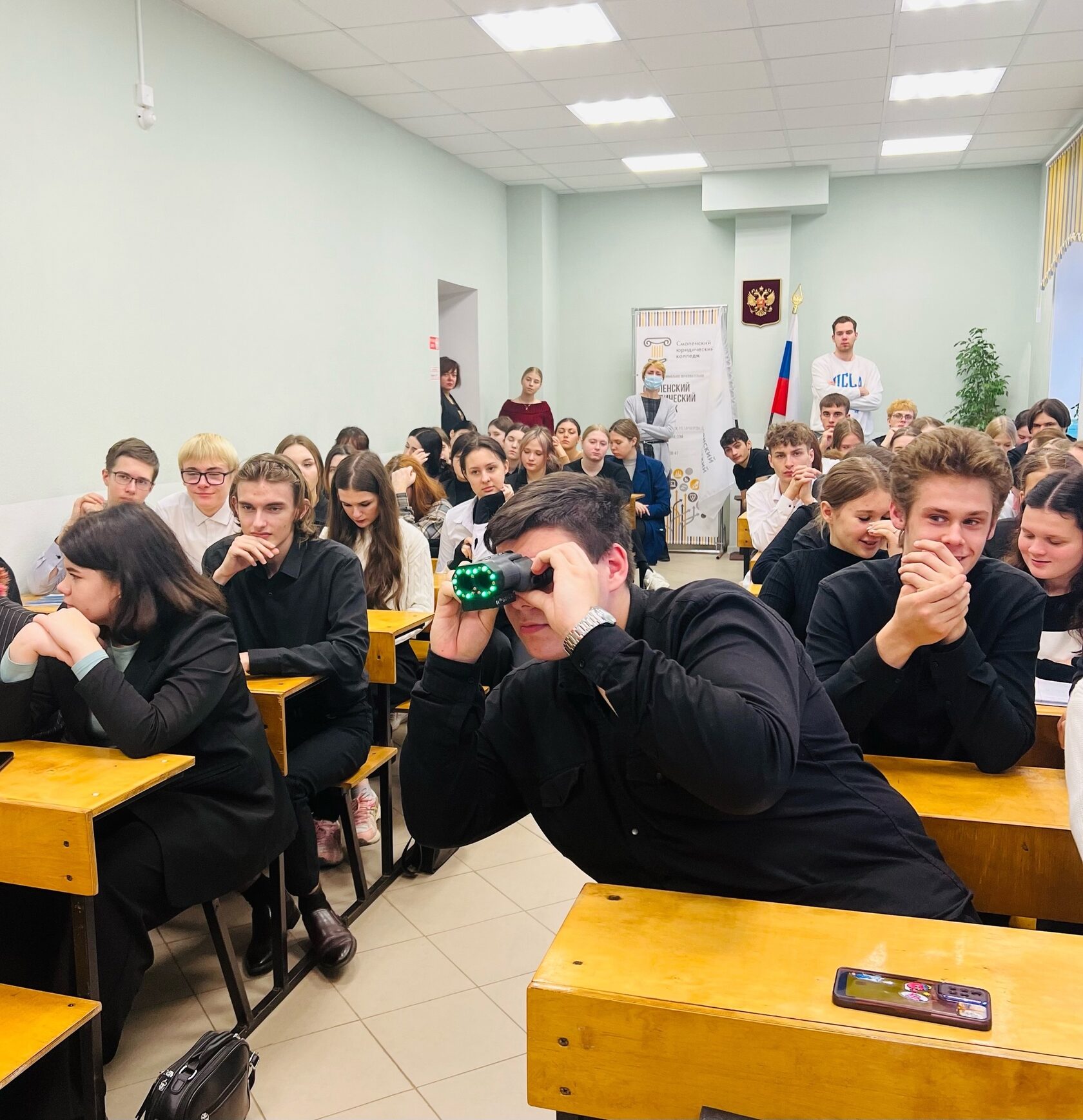 Чрезвычайно интересное занятие провели для студентов колледжа